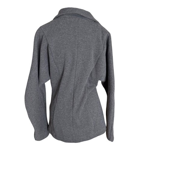 Zara Womens Gray Zip-Up Long Sleeve Jacket Size L - Picture 3 of 5